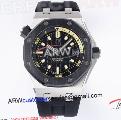 ZF Audemars Piguet Royal Oak Offshore Super Clone Black Dial Stainless Steel Watch
